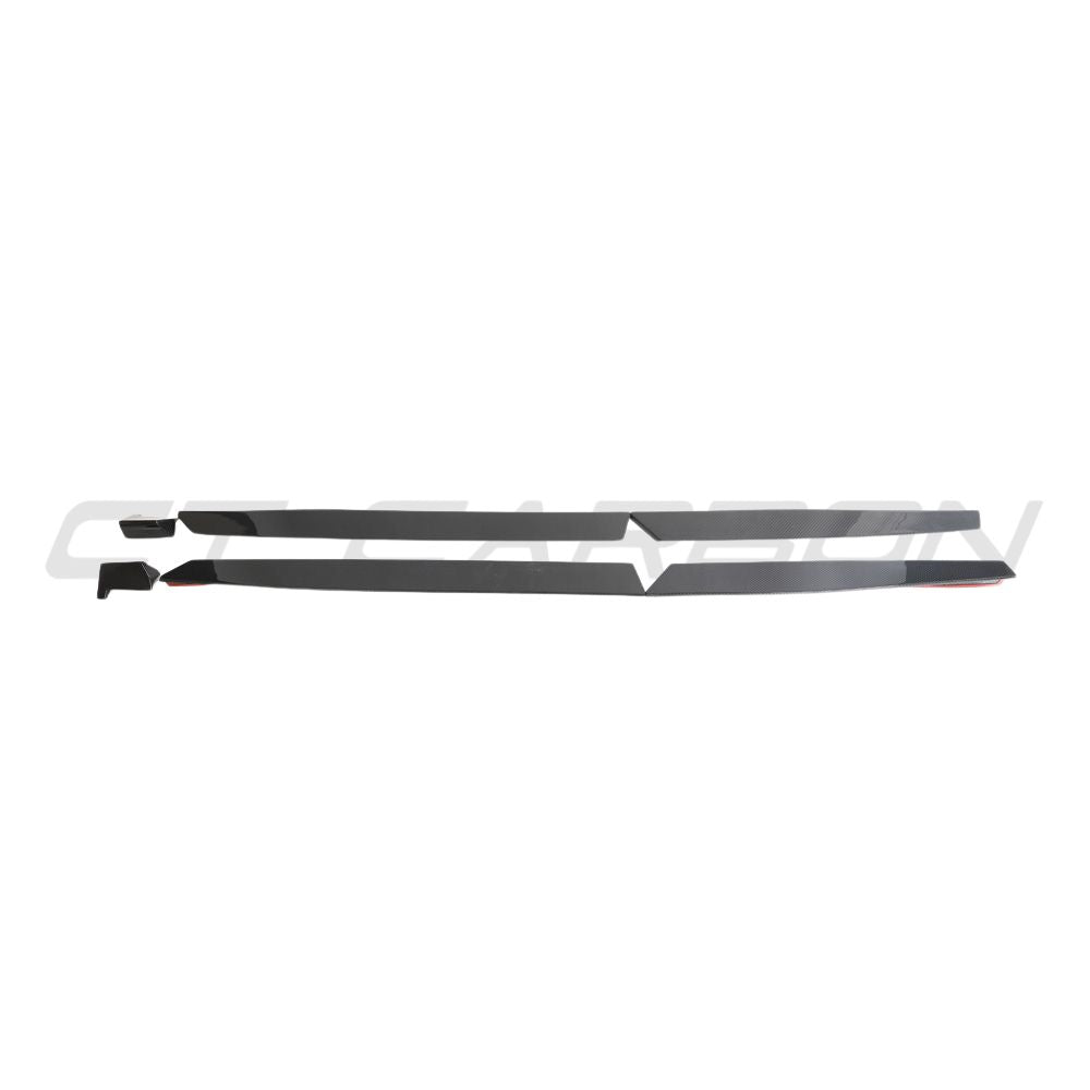 AUDI RSQ8 2020+ CARBON FIBRE SIDE SKIRTS - CT CARBON-Side Skirts-CT CARBON-CT Carbon - High-quality carbon fiber and gloss black aerodynamic parts for premium sports and luxury vehicles.