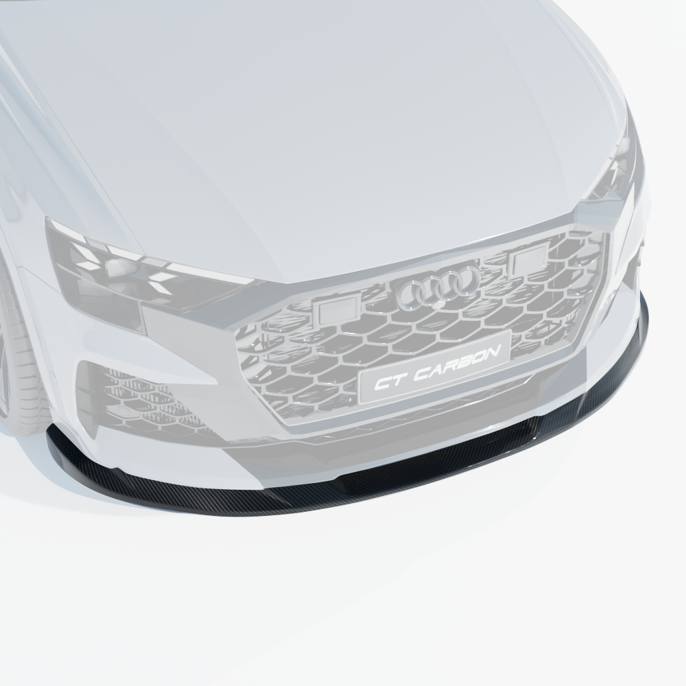 audi rsq8 facelift carbon fibre splitter