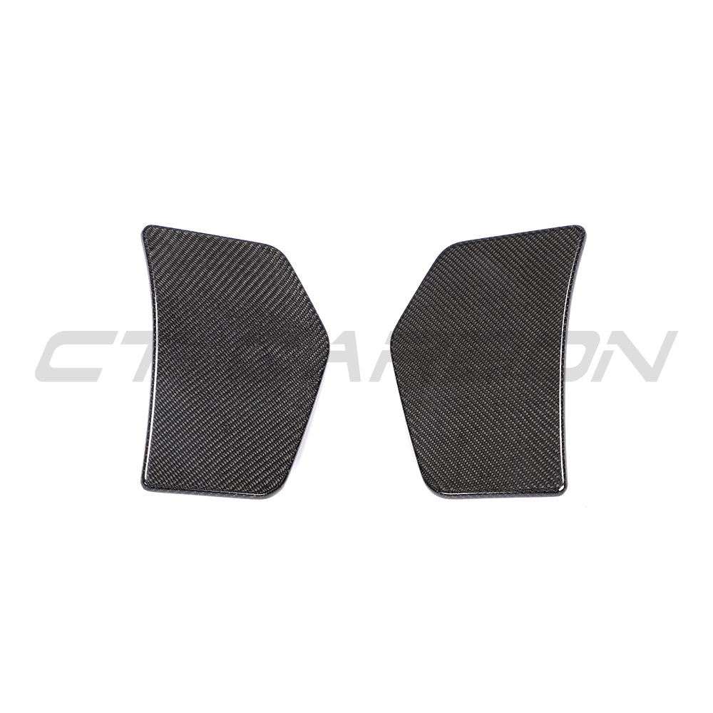 AUDI TTRS QUATTRO MK3 CARBON FIBRE REAR BUMPER ADD ON-Accessories-CT CARBON-CT Carbon - High-quality carbon fiber and gloss black aerodynamic parts for premium sports and luxury vehicles.