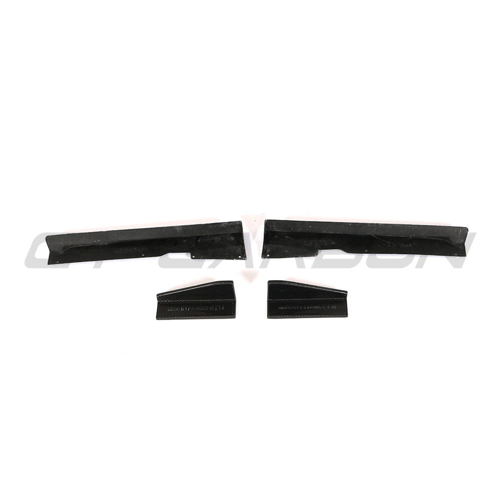 AUDI TTRS QUATTRO MK3 CARBON FIBRE SIDE SKIRTS-Side Skirts-CT CARBON-CT Carbon - High-quality carbon fiber and gloss black aerodynamic parts for premium sports and luxury vehicles.