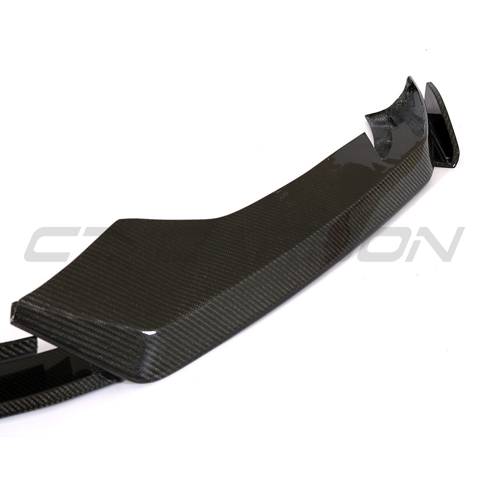 AUDI TTRS QUATTRO MK3 CARBON FIBRE SPLITTER-Spoiler-CT CARBON-CT Carbon - High-quality carbon fiber and gloss black aerodynamic parts for premium sports and luxury vehicles.
