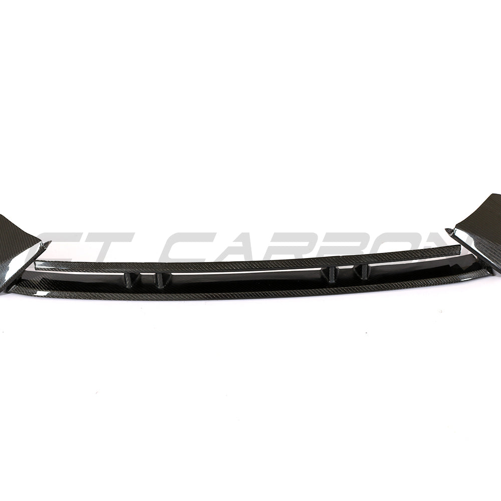 AUDI TTRS QUATTRO MK3 CARBON FIBRE SPLITTER-Spoiler-CT CARBON-CT Carbon - High-quality carbon fiber and gloss black aerodynamic parts for premium sports and luxury vehicles.
