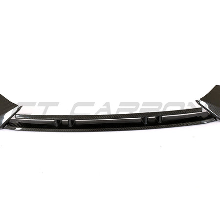 AUDI TTRS QUATTRO MK3 CARBON FIBRE SPLITTER-Spoiler-CT CARBON-CT Carbon - High-quality carbon fiber and gloss black aerodynamic parts for premium sports and luxury vehicles.