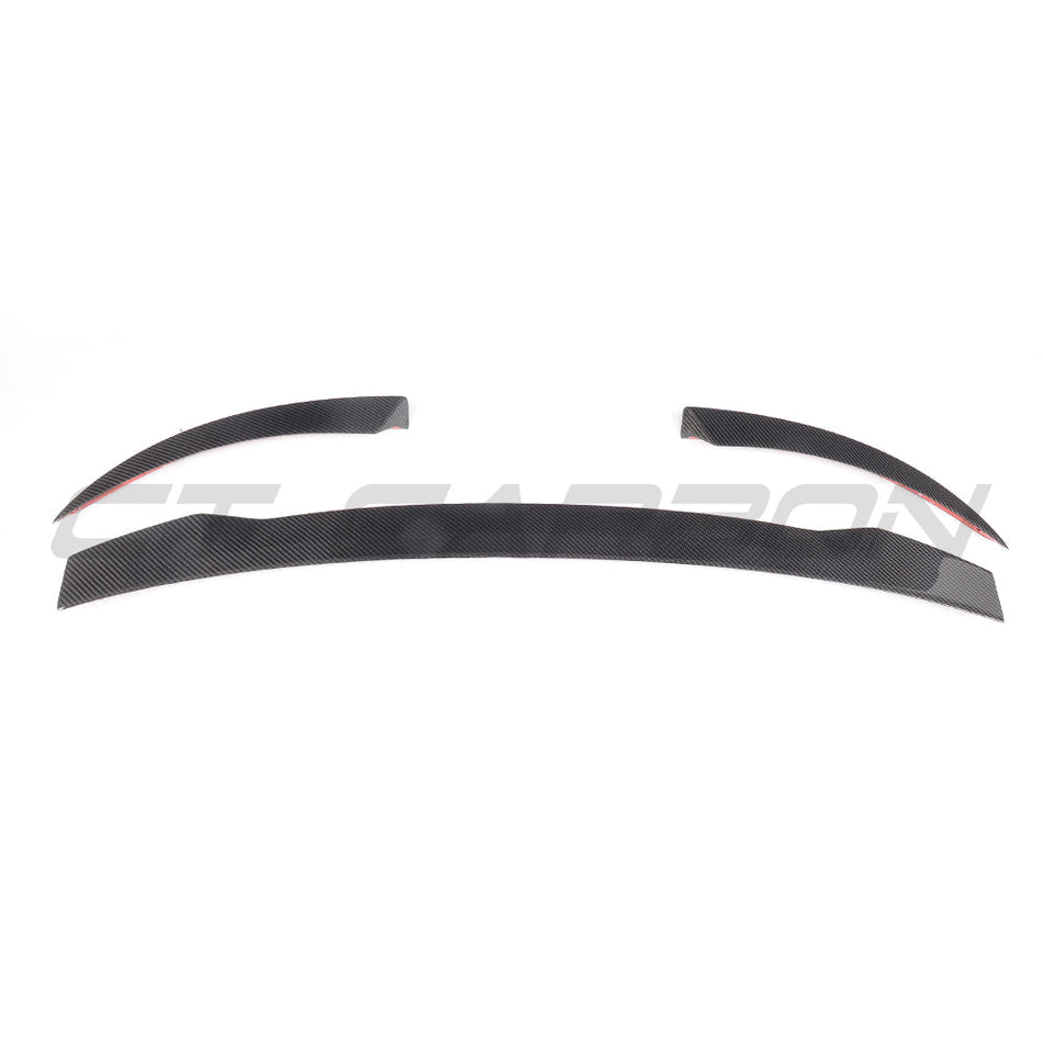 AUDI TT/TTS MK3 CARBON FIBRE SPOILER V2-Spoiler-CT CARBON-CT Carbon - High-quality carbon fiber and gloss black aerodynamic parts for premium sports and luxury vehicles.