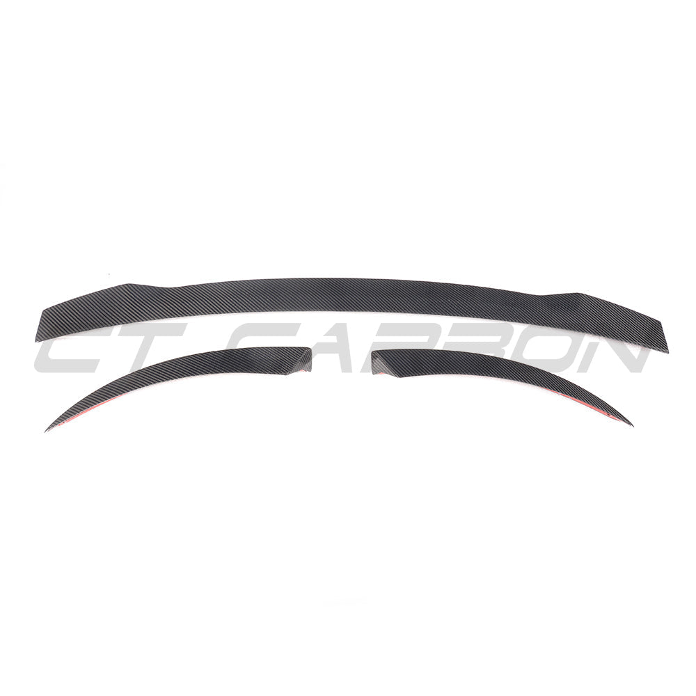 AUDI TT/TTS MK3 CARBON FIBRE SPOILER V2-Spoiler-CT CARBON-CT Carbon - High-quality carbon fiber and gloss black aerodynamic parts for premium sports and luxury vehicles.