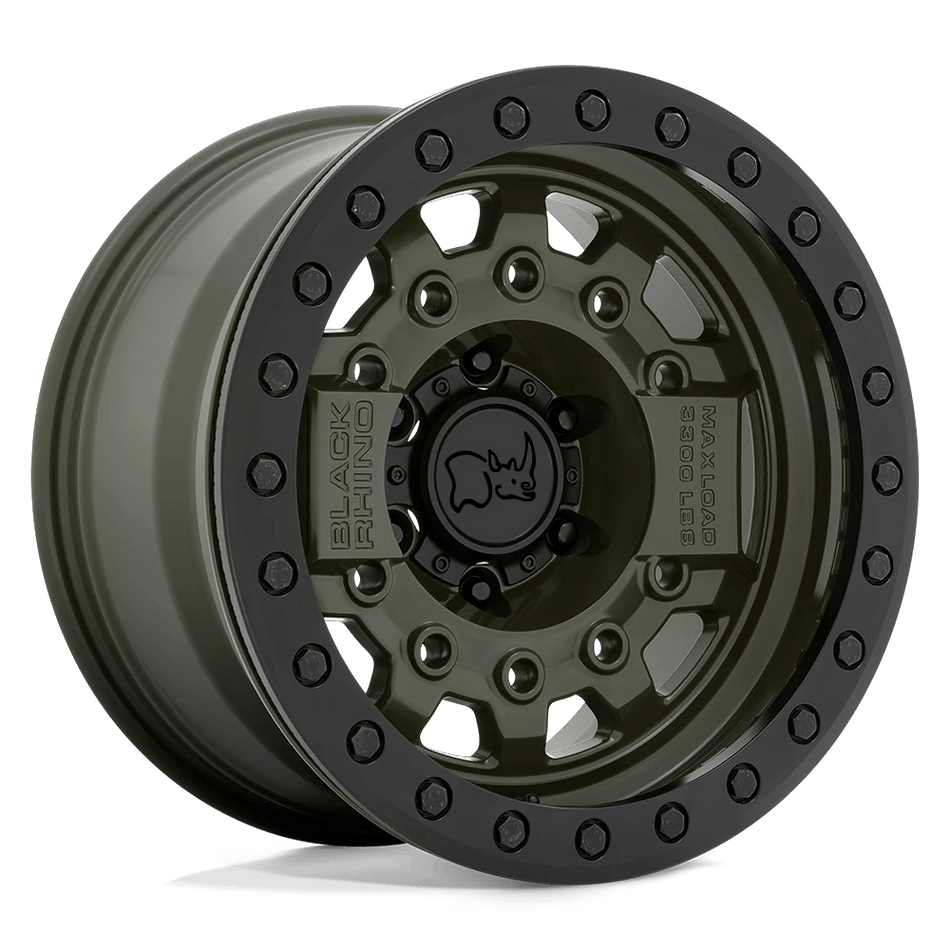 Black Rhino Hard Alloys AVENGER BEADLOCK 17x8.5 ET-32 5x127 Olive Drab Green