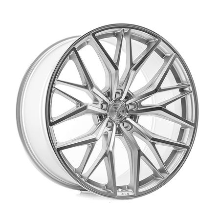 AXE EX55 20x8.5 ET27 5x120 Gloss Silver & Polished