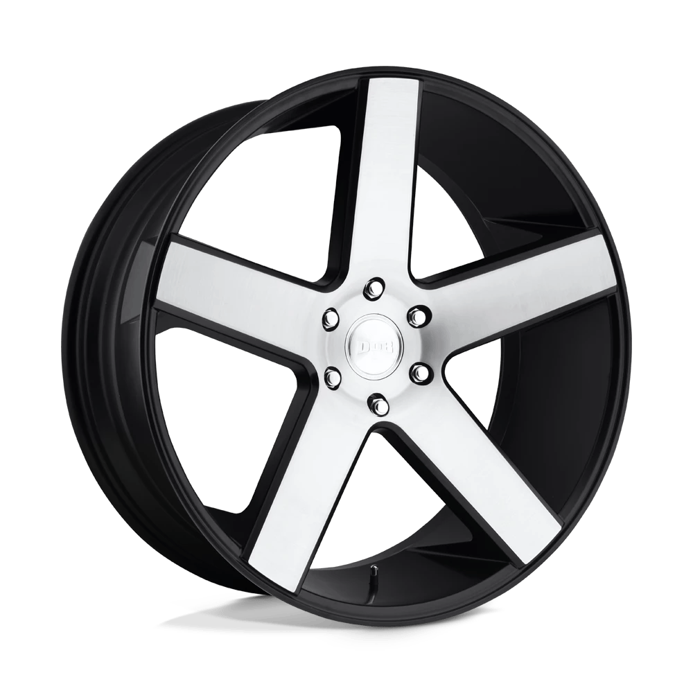 DUB 1PC S217 BALLER 24x10 ET30 6x135 Gloss Black Brushed
