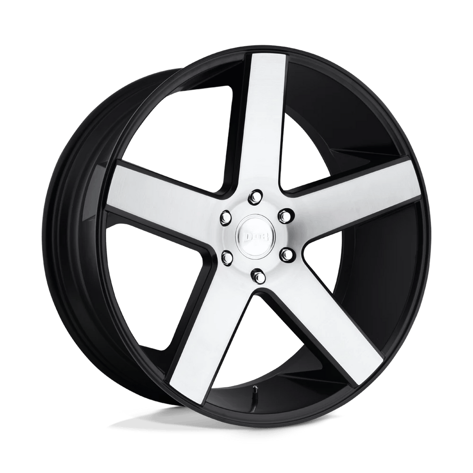 DUB 1PC S217 BALLER 24x10 ET30 6x135 Gloss Black Brushed