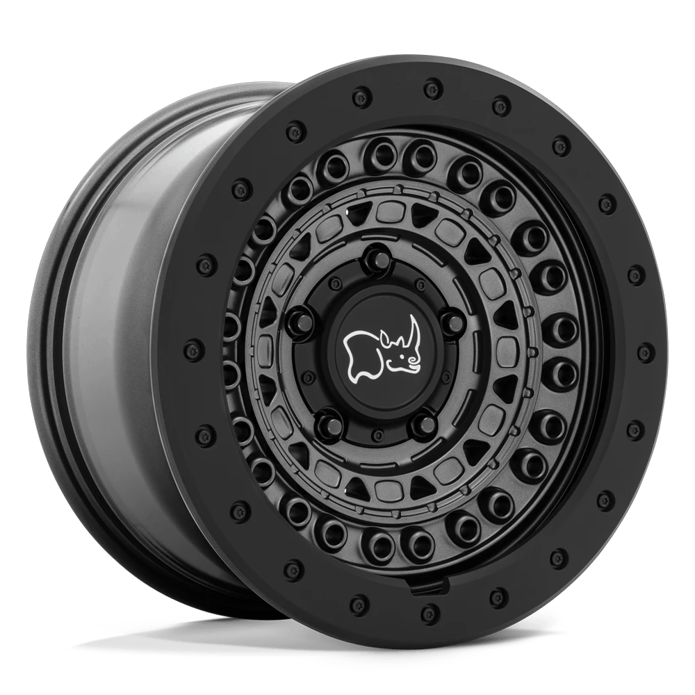 Black Rhino Hard Alloys BARRICADE 17x8.5 ET-34 5x127 Gun Black w/ Black Rock Guard