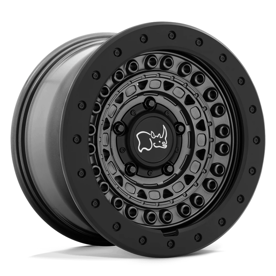 Black Rhino Hard Alloys BARRICADE 17x8.5 ET-34 5x127 Gun Black w/ Black Rock Guard