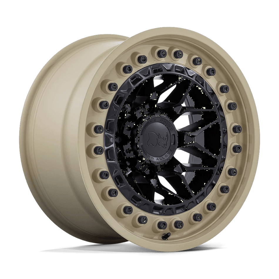 Black Rhino Hard Alloys ALPHA 17x9 ET-12 6x139.7 Matte Black w/ Sand Lip