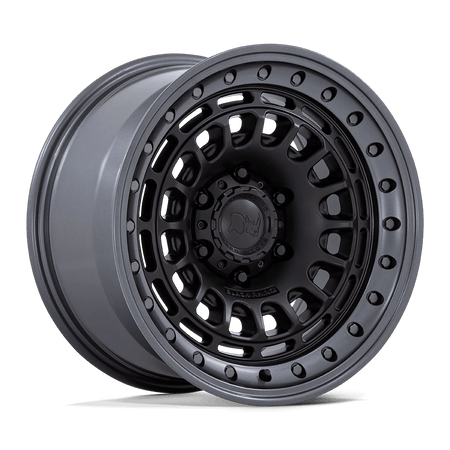 Black Rhino Hard Alloys BR014 SAHARA 17x9 ET0 6x114.3 Matte Black w/ Gunmetal Lip