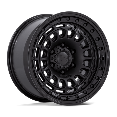 Black Rhino Hard Alloys BR014 SAHARA 17x9 ET0 6x135 Matte Black w/ Gloss Black Lip