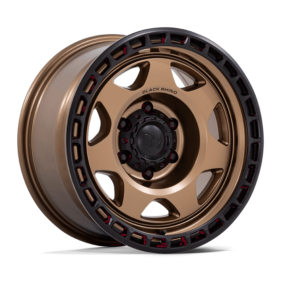 Black Rhino Hard Alloys BR018 VOYAGER 17x8.5 ET0 6x135 Matte Bronze w/ Matte Black Lip