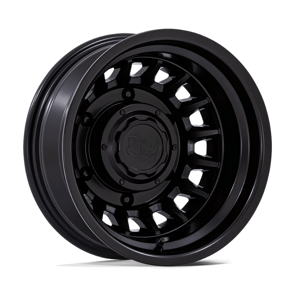 Black Rhino Hard Alloys BR019 ALISO DUALLY 16x6 ET-130 6x205 Matte Black