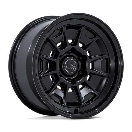 Black Rhino Hard Alloys BR021 MONDO 17x8.5 ET-10 6x139.7 Matte Black w/ Gloss Black Lip