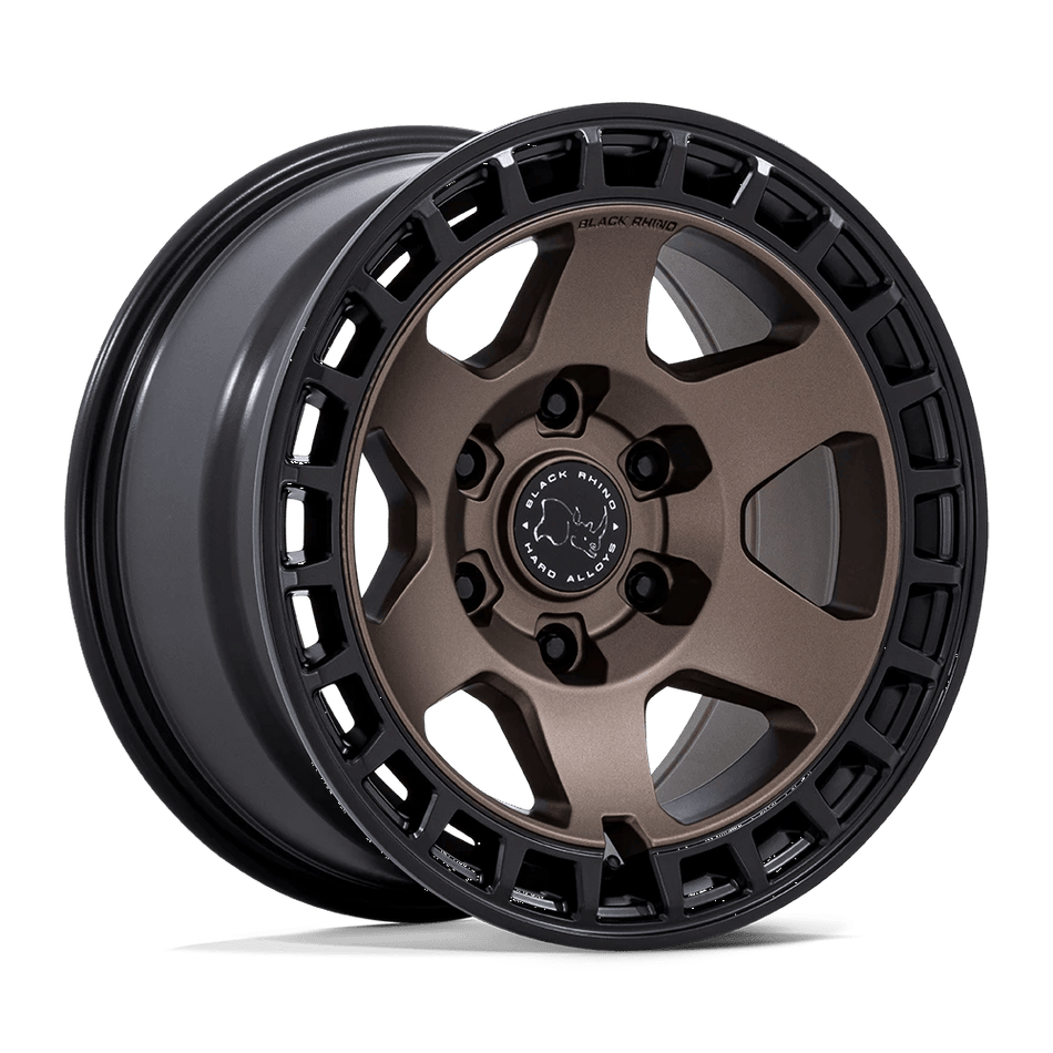 Black Rhino Hard Alloys BR022 BAHARI 17x8.5 ET-10 5x127 Burnt Bronze w/ Matte Black Lip