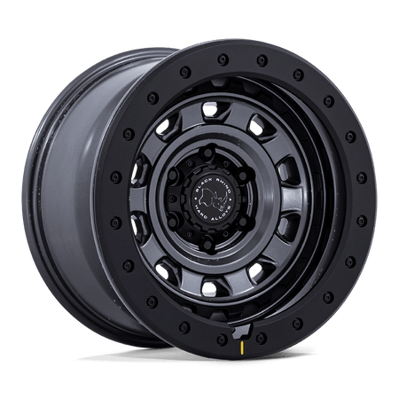 Black Rhino Hard Alloys BR023 XPLORER 17x9 ET1 6x139.7 Matte Gunmetal w/ Matte Black Lip
