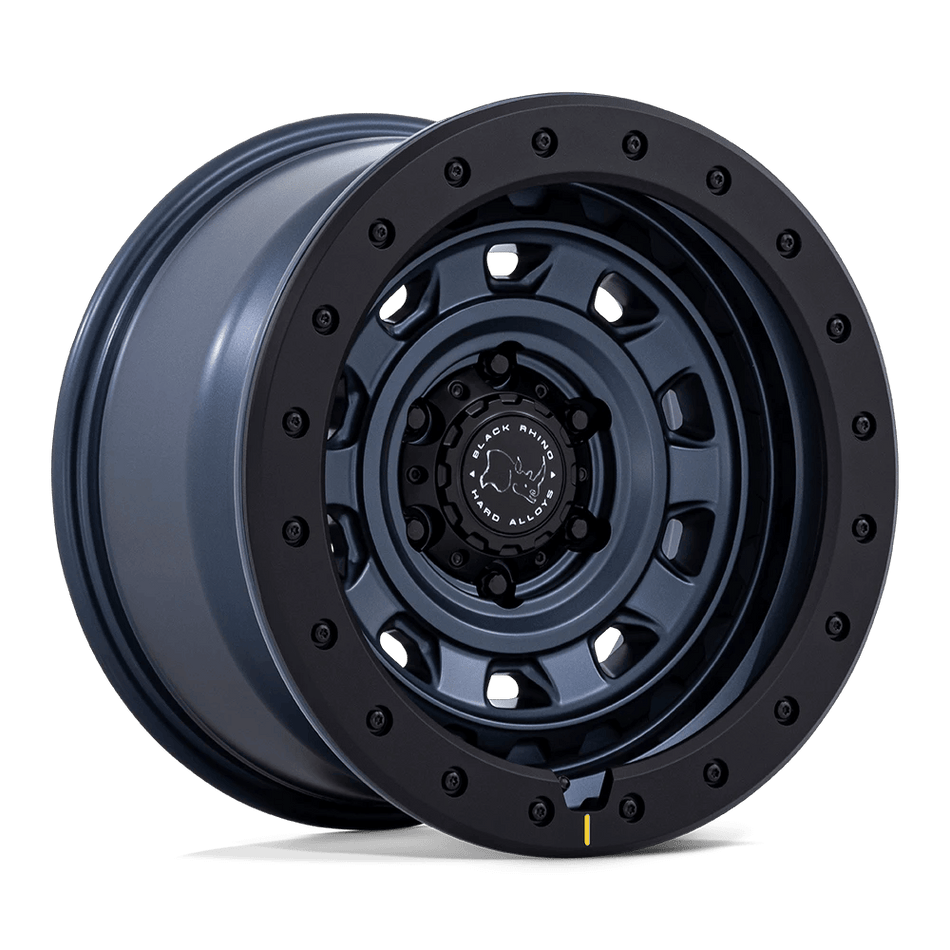 Black Rhino Hard Alloys BR023 XPLORER 17x9 ET1 6x139.7 Metallic Blue w/ Matte Black Lip
