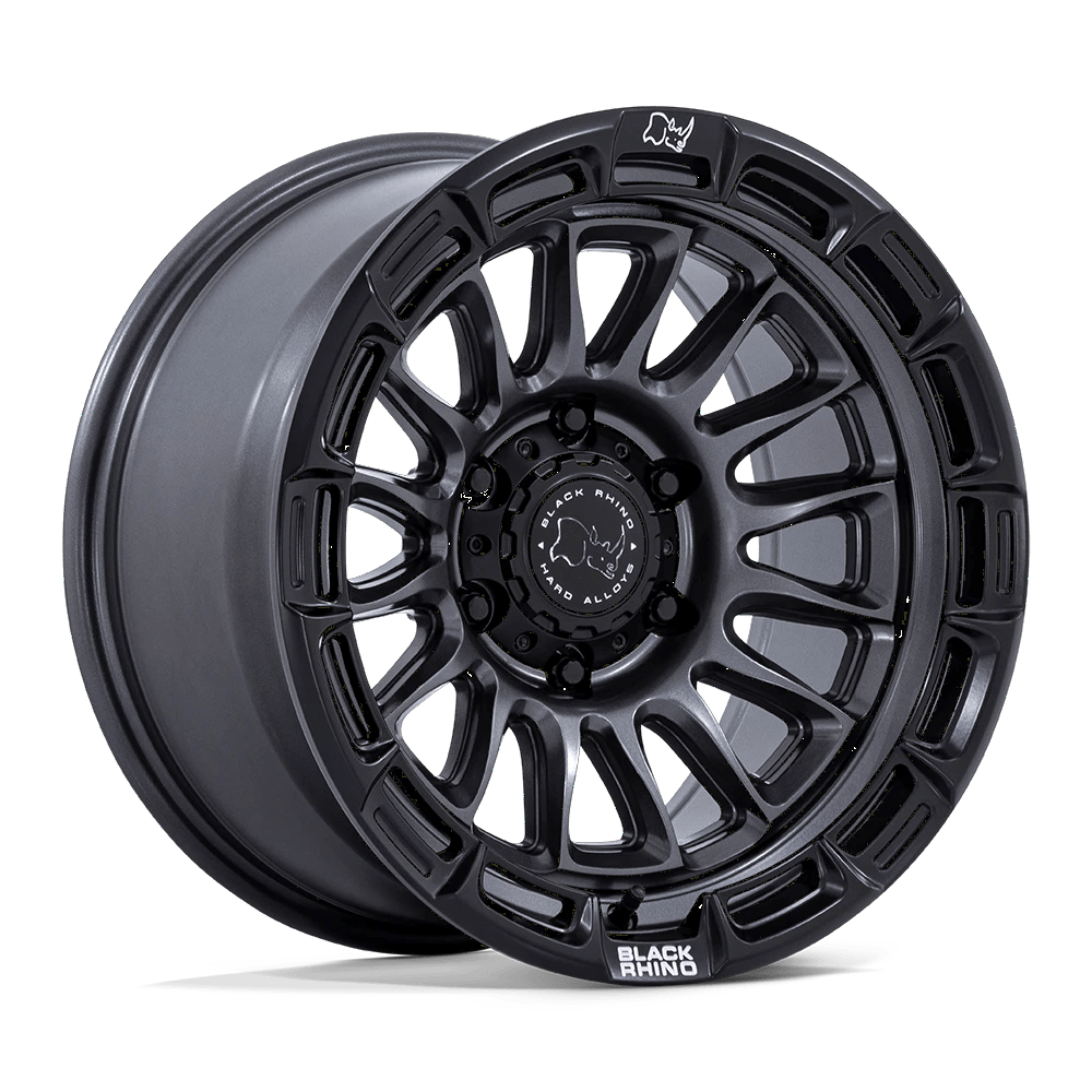 Black Rhino Hard Alloys BR025 RIVAL 17x8.5 ET10 5x127 Matte Gunmetal w/ Matte Black Lip