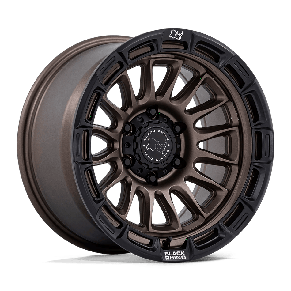 Black Rhino Hard Alloys BR025 RIVAL 17x9 ET1 6x135 Burnt Bronze w/ Matte Black Lip