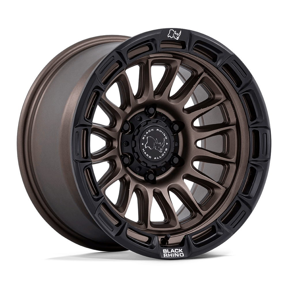 Black Rhino Hard Alloys BR025 RIVAL 17x9 ET-12 5x127 Burnt Bronze w/ Matte Black Lip