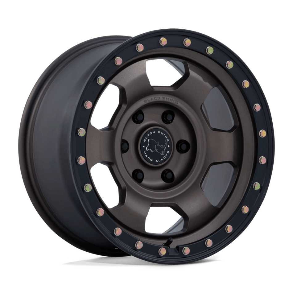 Black Rhino Hard Alloys BR029 TROOPER 17x8.5 ET-10 6x135 Burnt Bronze w/ Matte Black Lip