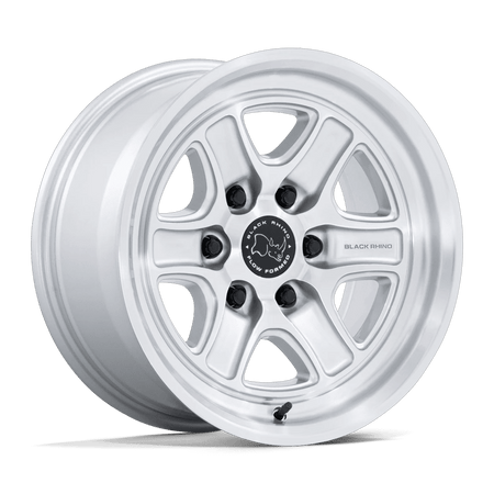 Black Rhino Hard Alloys BR032 ECHO 18x9 ET12 6x135 Gloss Silver w/ Machined Face