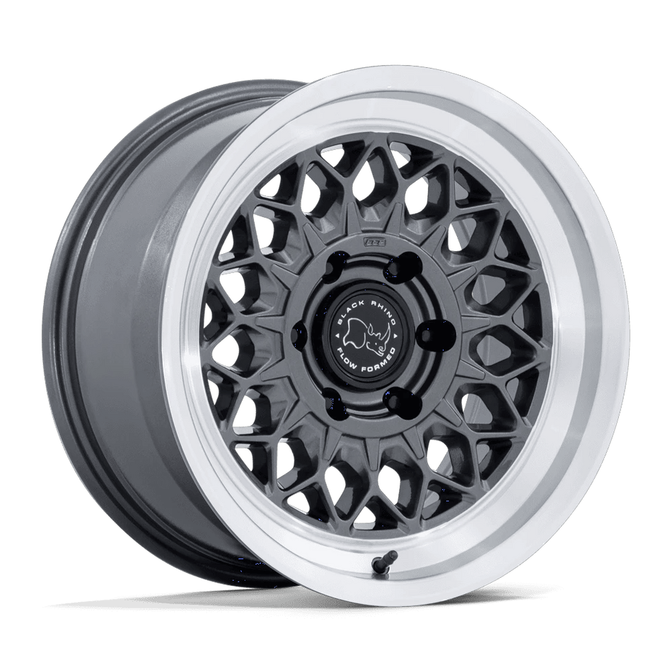 Black Rhino Hard Alloys BR034 GRAZ 17x8.5 ET25 6x135 Gloss Gunmetal w/ Machined Lip