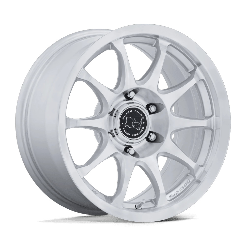 Black Rhino Hard Alloys BR038 RONIN 17x8.5 ET0 5x127 Gloss Silver w/ Machined Face