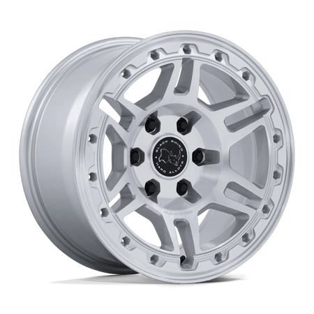 Black Rhino Hard Alloys BR039 VANGUARD 17x8.5 ET25 6x135 Gloss Silver w/ Machined Face