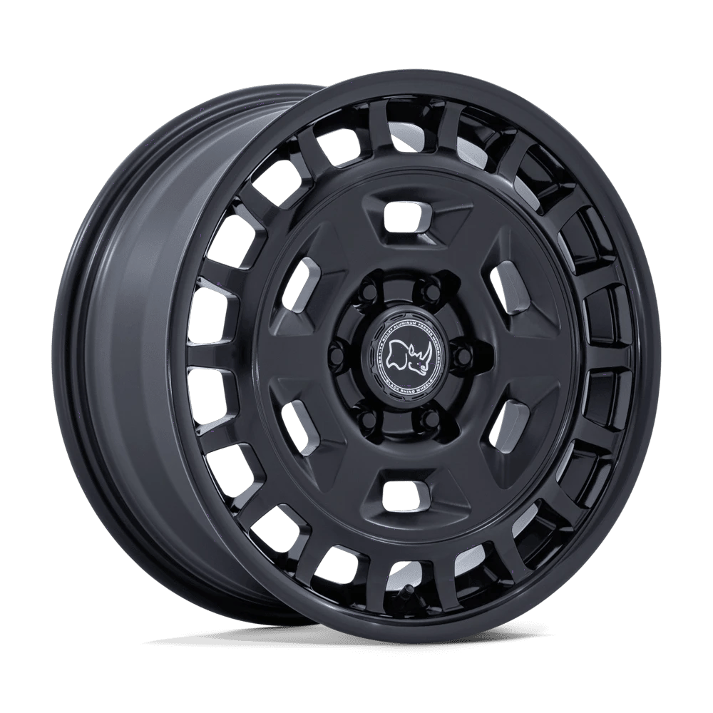 Black Rhino Hard Alloys BR405 ROVER 18x8 ET32 6x139.7 Matte Black w/ Gloss Black Lip