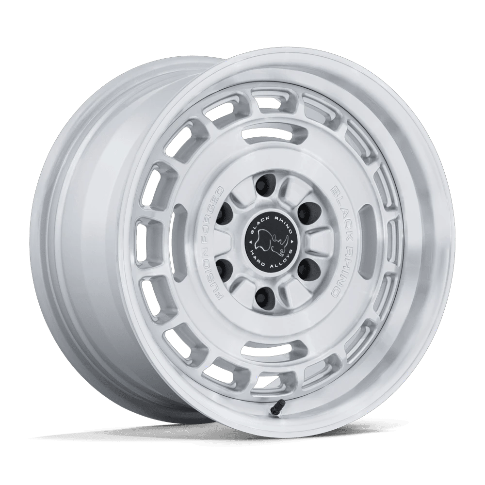 Black Rhino Hard Alloys BR600 VAGABOND 17x8 ET32 6x139.7 Gloss Silver w/ Machined Face