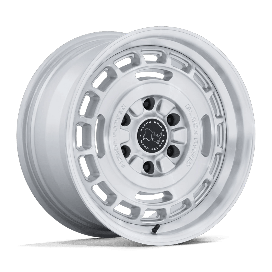 Black Rhino Hard Alloys BR600 VAGABOND 17x8 ET32 6x139.7 Gloss Silver w/ Machined Face