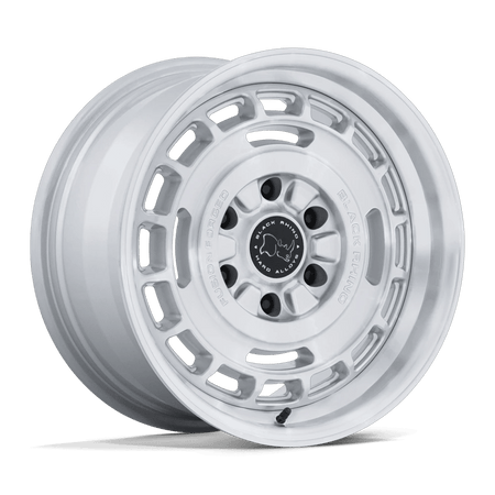 Black Rhino Hard Alloys BR600 VAGABOND 17x8.5 ET0 6x139.7 Gloss Silver w/ Machined Face