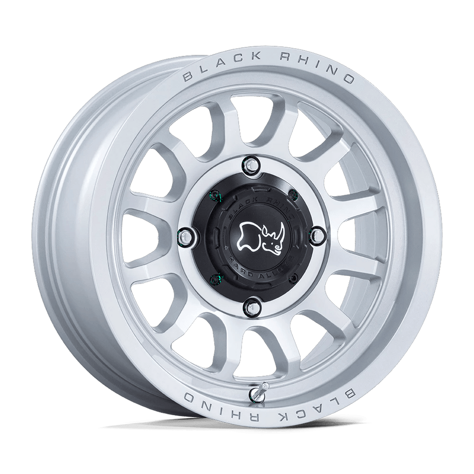Black Rhino Hard Alloys - UTV RAPID UTV 14x7 ET10 4x156 Hyper Silver w/ Machined Face
