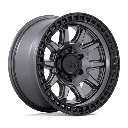 Black Rhino Hard Alloys CALICO 17x8.5 ET34 5x114.3 Matte Gunmetal w/ Matte Black Lip