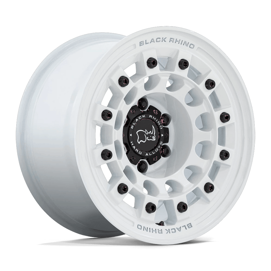 Black Rhino Hard Alloys FUJI 17x9 ET-12 6x139.7 Gloss White
