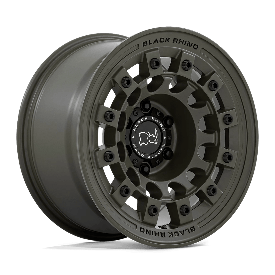 Black Rhino Hard Alloys FUJI 17x8 ET30 5x114.3 Olive Drab Green