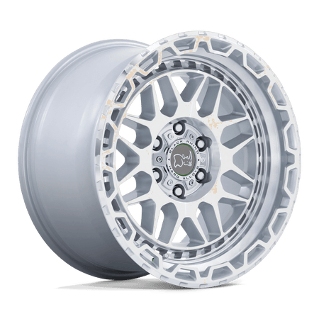Black Rhino Hard Alloys HOLCOMB 17x9.5 ET-12 6x139.7 Gloss Silver w/ Mirror Cut Face