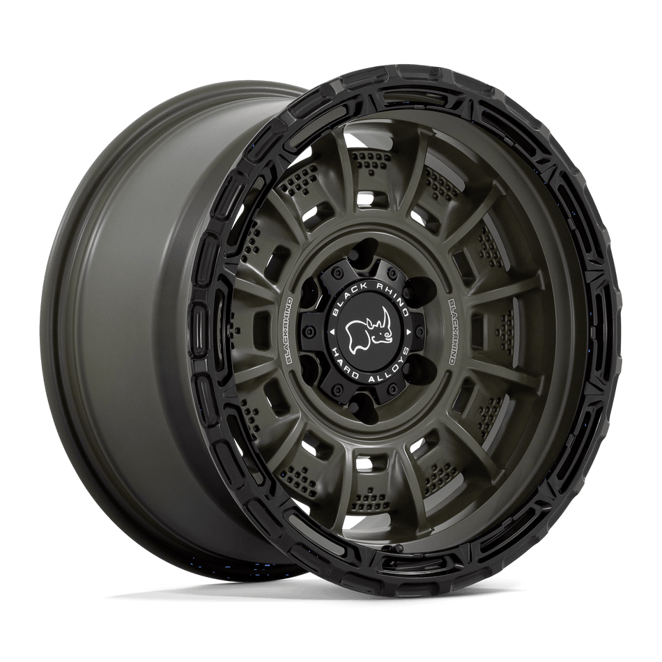 Black Rhino Hard Alloys LEGION 20x10 ET-18 5x139.7 Olive Drab Green w/ Black Lip