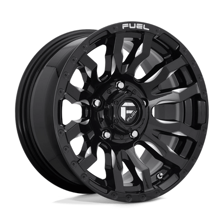 Fuel 1PC D673 BLITZ 16x8 ET1 5x139.7 Gloss Black Milled