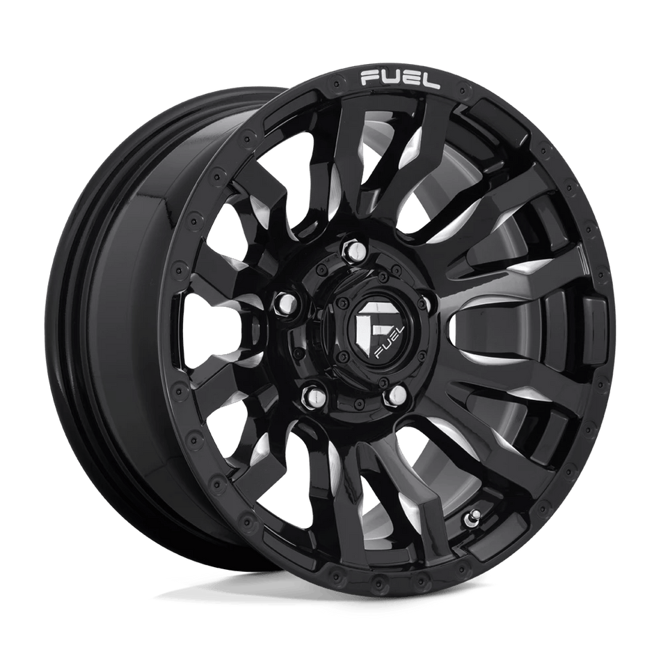 Fuel 1PC D673 BLITZ 16x8 ET1 5x139.7 Gloss Black Milled