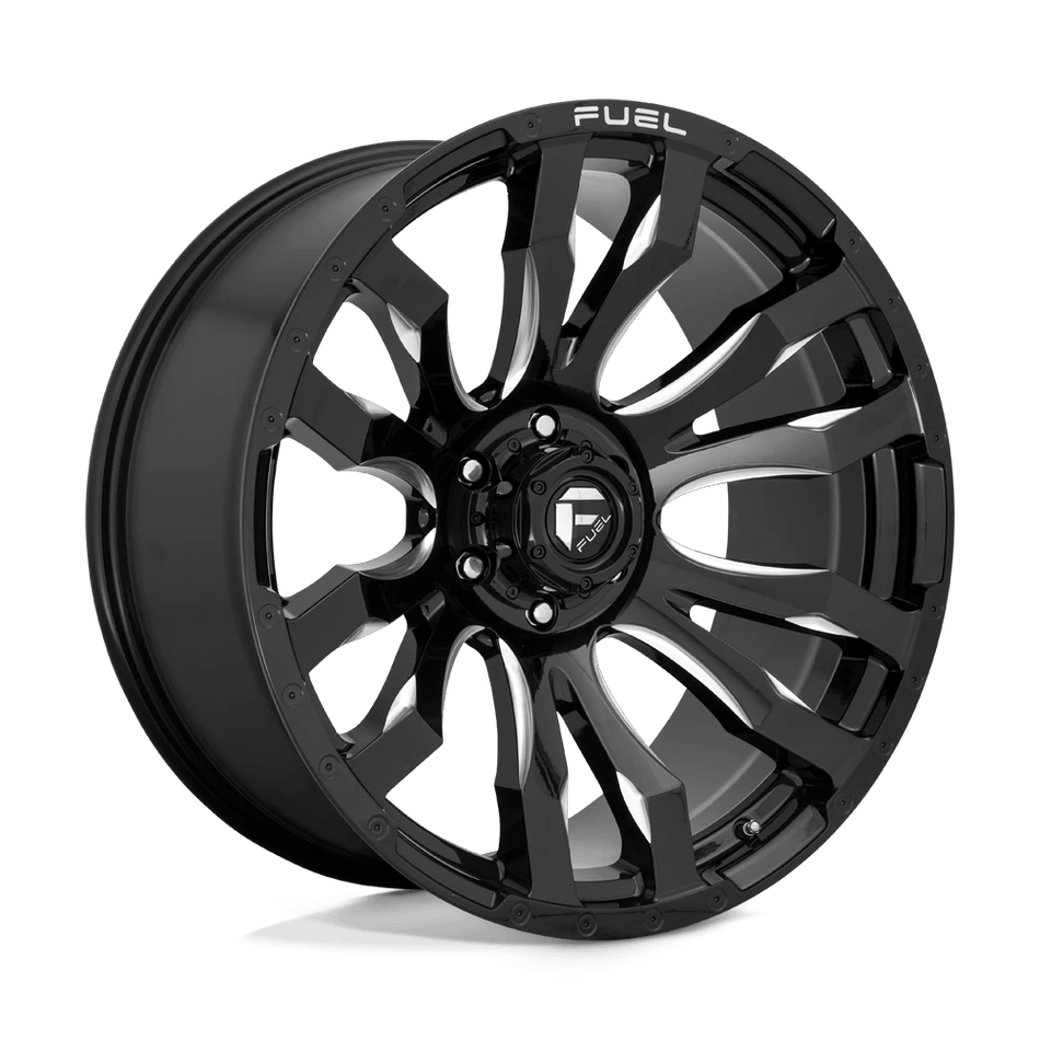 Fuel 1PC D673 BLITZ 20x9 ET1 5x139.7 Gloss Black Milled