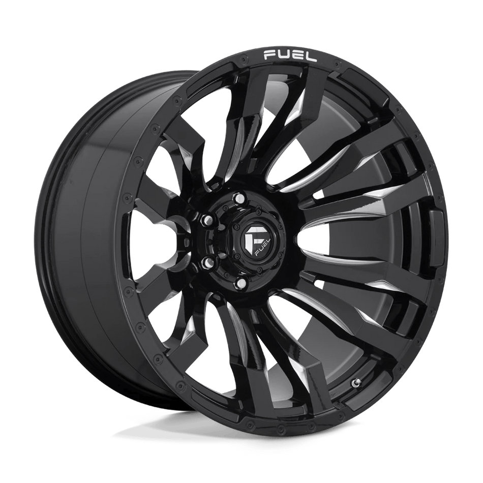 Fuel 1PC D673 BLITZ 22x12 ET-44 6x139.7 Gloss Black Milled