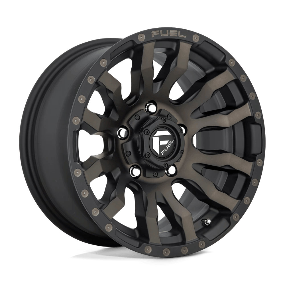 Fuel 1PC D674 BLITZ 16x8 ET1 5x139.7 Matte Black Double Dark Tint