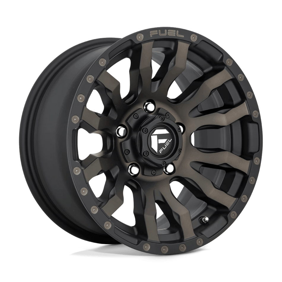 Fuel 1PC D674 BLITZ 16x8 ET1 5x139.7 Matte Black Double Dark Tint