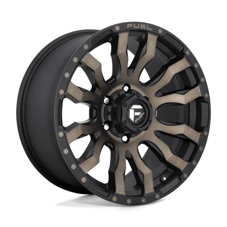 Fuel 1PC D674 BLITZ 20x9 ET1 5x139.7 Matte Black Double Dark Tint