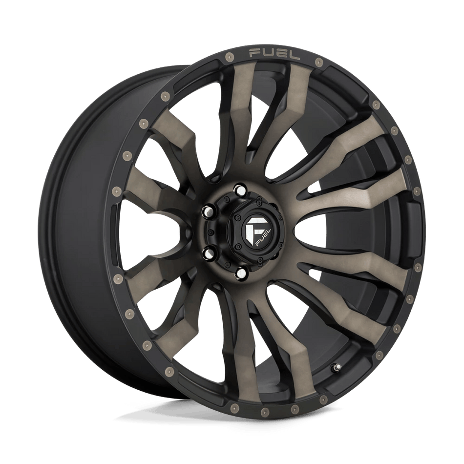 Fuel 1PC D674 BLITZ 22x10 ET-18 6x135 Matte Black Double Dark Tint